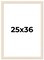 25x36 Wide Barnwood Picture Frame with UV-Resistant Acrylic & Acid Free Backing, Available in 6 Paint Finishes - Grey, Brown, White, and Black